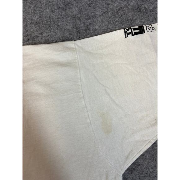 VINTAGE 90s Miller Lite Shirt Mens XL White Ride For The Arts Beer Promo Tee - Picture 5 of 8